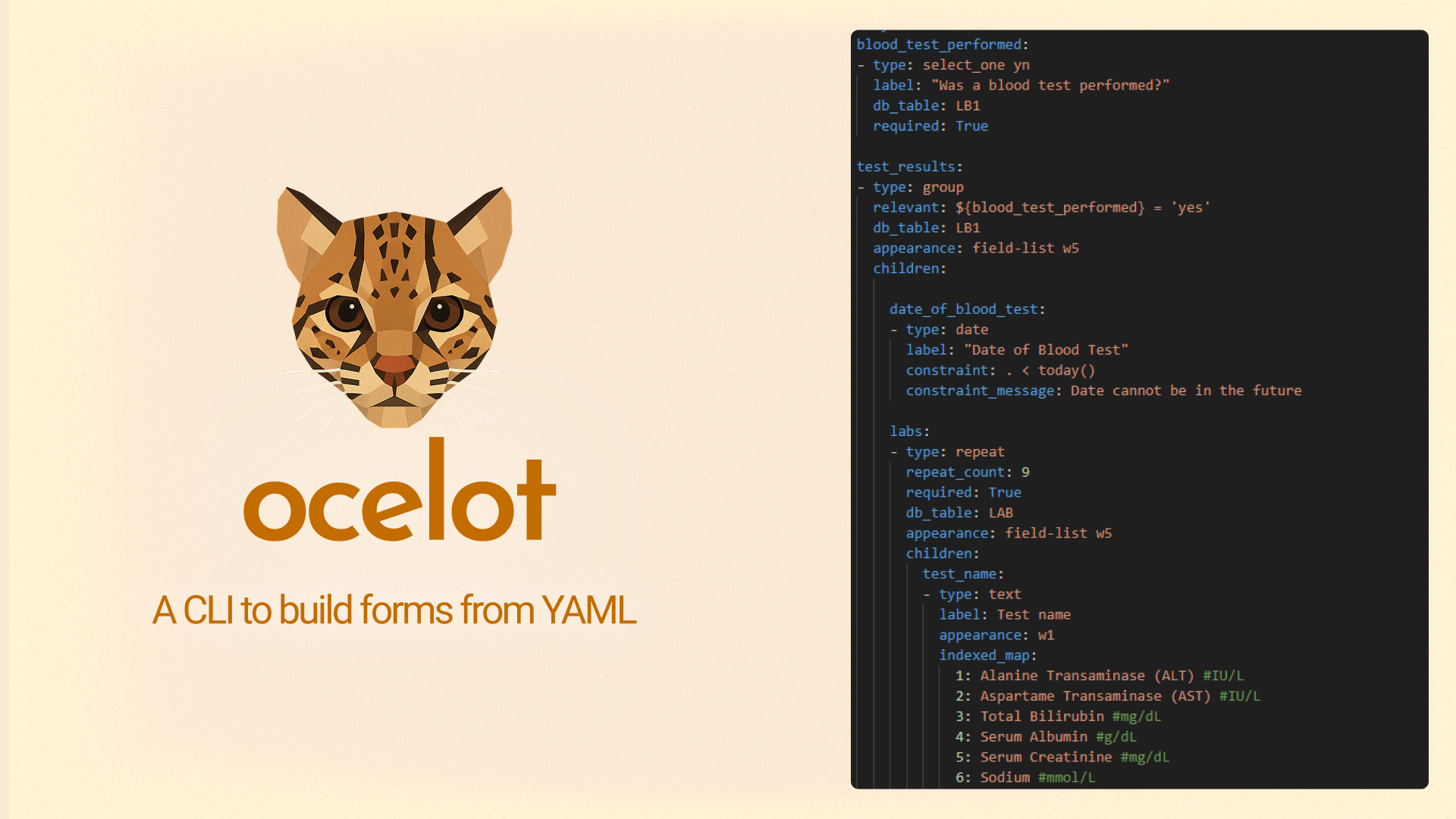 Ocelot: A CLI for making forms